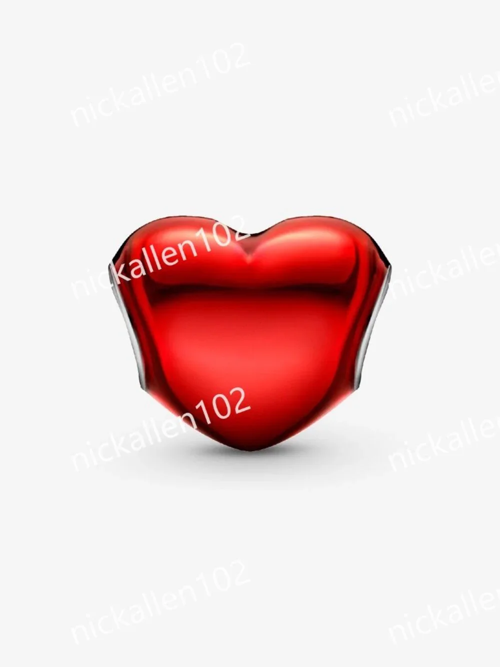 Pandora Metallic Red Heart Charm